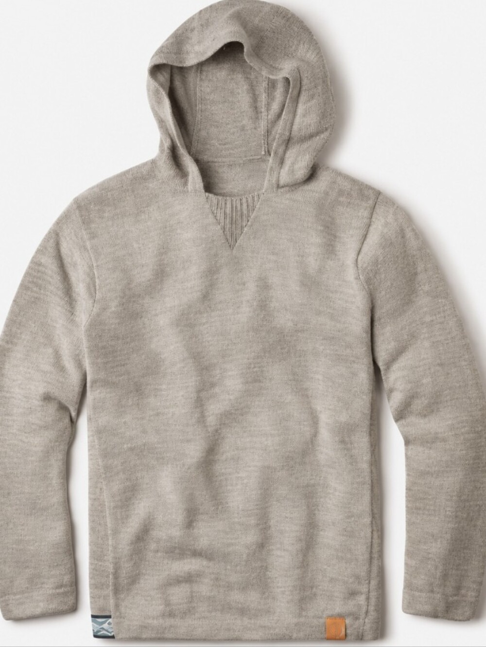 Paka Apparel The Hoodie Royal Alpaca Knit Hooded Sweater Beige Unisex Sz Large